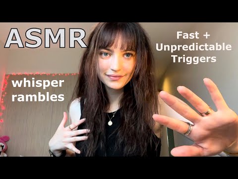 ASMR ~ Fast Random Trigger Assortment (+ Whisper Rambles!)