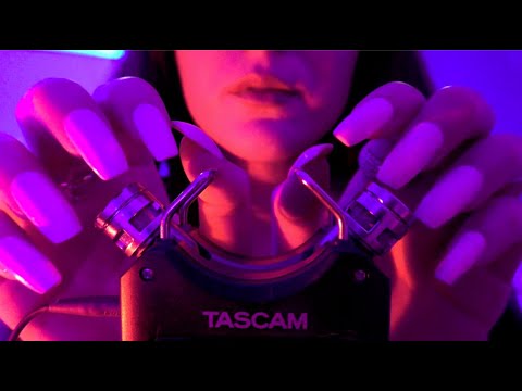 [ASMR] Addictive Mic Tapping (Tascam DR-40 V2) With Long Nails ❤️