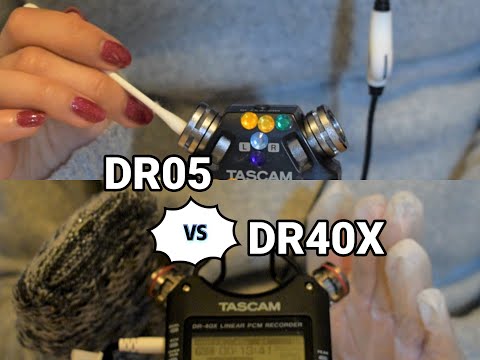 ASMR: Tascam DR05 vs DR40X + Intense Triggers (Soft-Speaking)