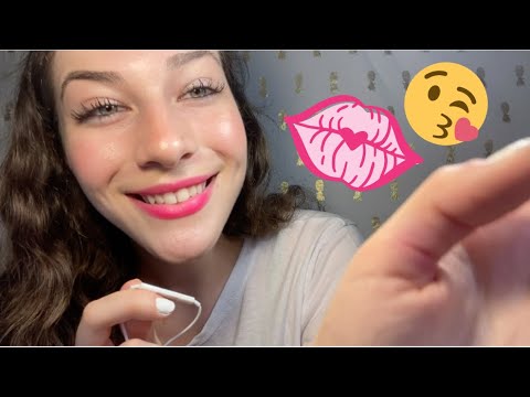 ASMR Kissing Sounds & Tingly Camera Stroking // Personal Attention