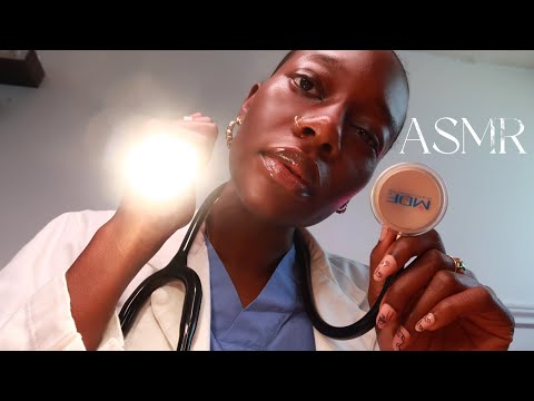 ASMR Night Nurse Takes Care of You in Bed ❤️ Redressing Your Wound, General Check Up 🩺