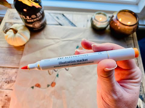 Lo-fi ASMR | Testing calligraphy pens and markers to calm down and unwind  (Soft spoken)