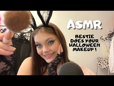 ASMR RP | Best Friend does your makeup for a HALLOWEEN party ! PERSONAL ATTENTION
