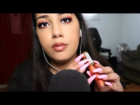 ASMR ♥ Top 10 Favorite Glosses / Mouth & Glosses Sounds, Nails Clicks, Tapping etc