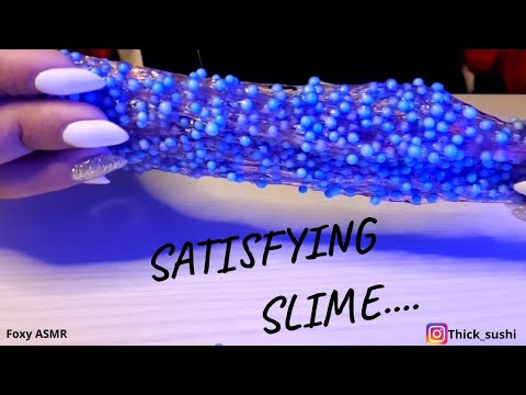 ASMR Satisfying Slime & Beads | NO TALKING