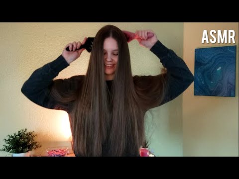 ASMR Hair Brushing with TWO Hair Brushes (no talking)