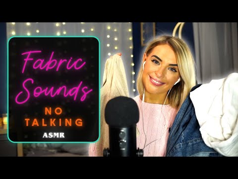 [ASMR] Fabric Sounds / Fabric Scratching - No Talking! [Gentle tapping]