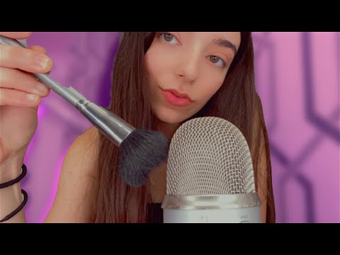 ASMR | MIC BRUSHING & MOUTH SOUNDS Watch this to sleep or relax💓