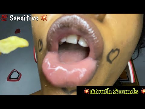 ASMR Extreme Close Up Mouth Sounds~  Chewing Chips & Gulping Water| 100% Sensitivity and Tingles 💥