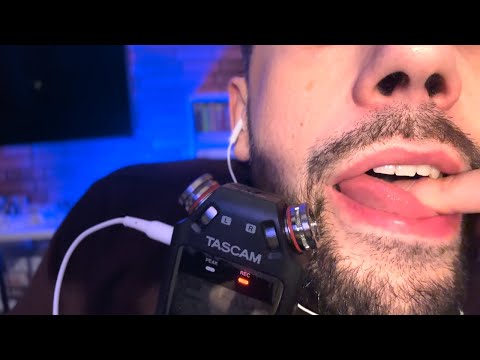 TONGUE vs FINGERS | male mouth sounds | ASMR