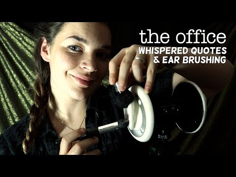 ASMR The Office Quotes and A Little Ear Attention [Binaural]