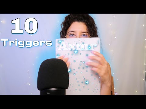 ASMR 10 Triggers ~Fast& Aggressive~ Tapping ,Scratching Sleep & Relaxation, Study, Work,