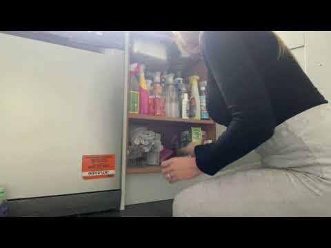 ASMR Cleaning - No Talking Cleaning and Organising My Cleaning Cupboard