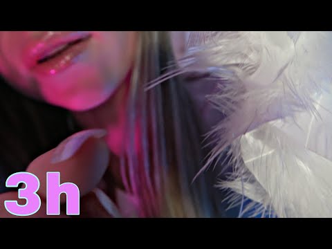 ASMR Sleep - 3 Hours of Whispering, Layered Sounds, Hand Movements