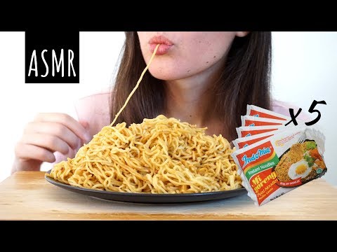 ASMR Eating Sounds: Indomie Mi Goreng Instant Noodles (No Talking)