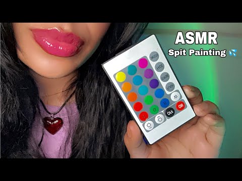 ASMR~ Spit Painting Your Face + Mouth Sounds (So Tingly)