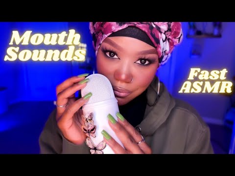 ASMR | Fast And Aggressive Mouth Sounds, Trigger Words, And Hand Movements (Up Close ASMR)