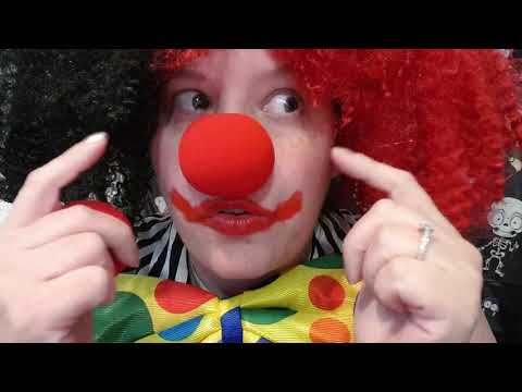 Cute Creepy Clown does your CLOWN make up #HALLOWEEN #ASMR RP