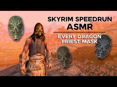 Skyrim Speedrun ASMR 🐲 Getting ALL the Dragon Priest Masks! 👹 Ear to Ear Whispering