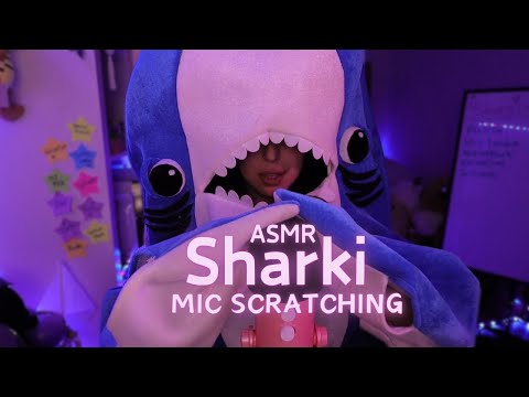 ASMR My Favorite Trigger ♡ Sharki Mic Scratching ♡ (celebrating 200 ASMR videos !)
