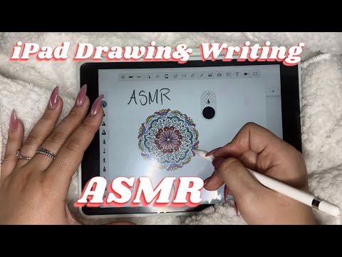 iPad Drawing & Writing ASMR Lofi No Talking Background Study