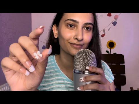 ASMR Mouth Sounds with Hand Movements, Mic Scratching and more | Collab with @mintasmr1 💙