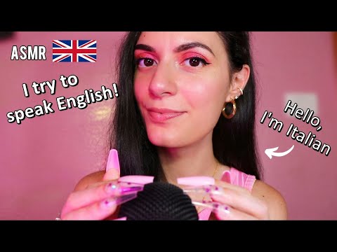 English ASMR • Italian Girl tries to speak English 🥲🩷