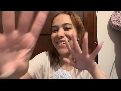ASMR HAND MOVEMENTS| mouth sounds w/ rambling THANK YOU FOR 2k!!!!!!!❤️❤️❤️