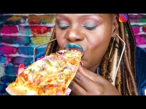 EATING PIZZA TSK MOUTH SOUNDS ASMR Onion Dip