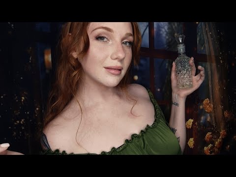 ASMR Cosy Fantasy Roleplay | Welcome to Reaverford | Tavern maid consoles you (a talented bard) ✨🖤