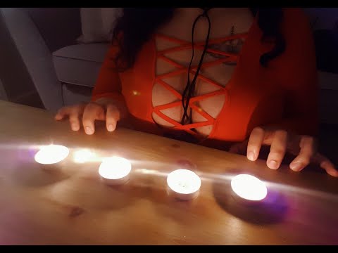 ASMR Ryhtmic Nail Tapping Tingles With Candles With The Tascam DR-O5X Binaural
