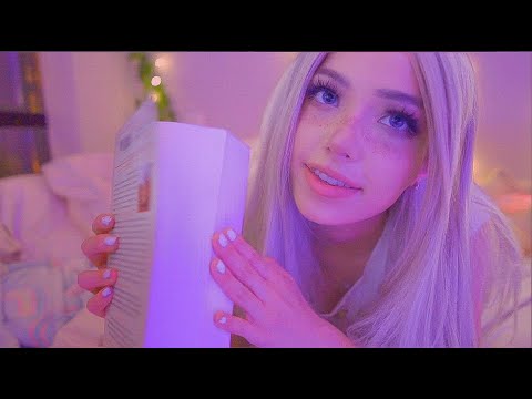 Girlfriend Helps You Sleep Roleplay ASMR | Personal Attention | Reading | Face Touch | Comfort Hugs