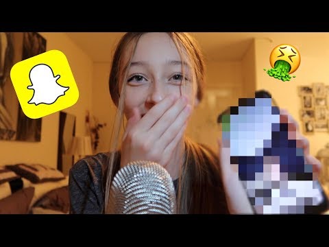 opening your SNAPCHATS in ASMR.. 😳