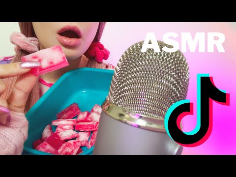 ASMR Eating TikTok Viral Frozen Jelly ❄️*crunchy eating sounds*