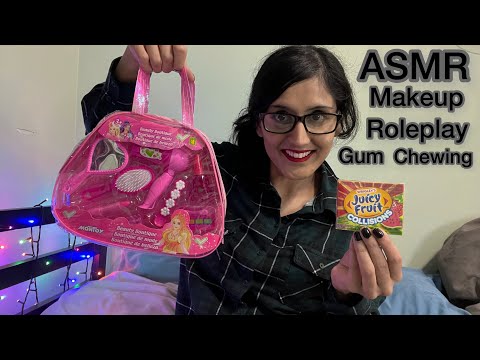 ASMR Makeup  Roleplay Gum Chewing ♡(Soft Spoken , Personal Attention)♡