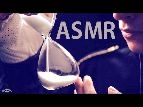 ASMR HOURGLASS ⏳Glass Tapping ⌛FRENCH INAUDIBLE Whispering