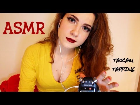 ASMR// Tascam mic DR05 Tapping, Scratching, Touching/ Soft close up whisper and teeth sounds/ таскам