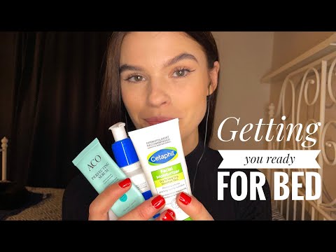 ASMR Getting you ready for bed  💤 skincare, personal attention