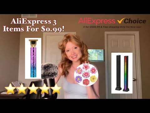ASMR - I Got Coasters, Hair Clippers, & LED Lights! 3 Items Only Cost $1 on AliExpress!