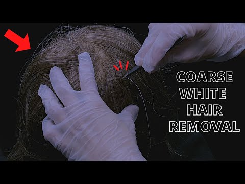 [ASMR] Plucking White Hairs | Super Satisfying