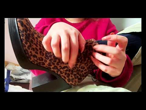 ASMR QUICKIE: Shoe Tapping & Scratching 👠🐯 Lofi