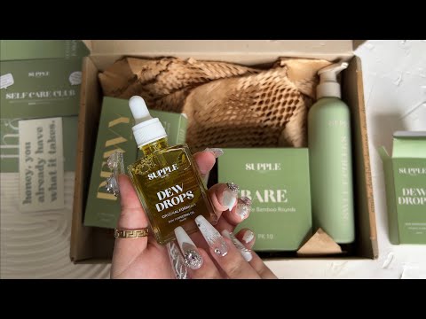 ASMR *no talking* 💫 unboxing, fast tapping, tracing skincare