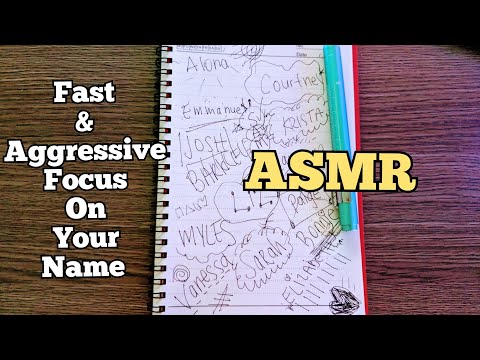 ASMR Fast and Kinda Aggressive Focus on what I Write and Draw!!