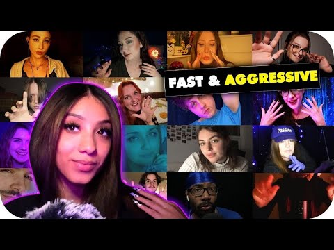 ASMR| Fast Aggressive Mouth Sounds & Hand Movements with Friends
