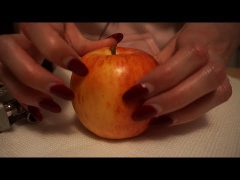 ASMR Scratching and Destroying Apple