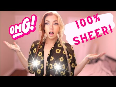 ASMR SEE THROUGH Try On Haul Whoops! part 5!