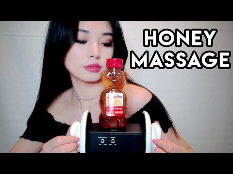 ASMR Sticky Honey Massage and Ear Cleaning