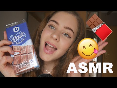 ASMR Chocolate Scratching | Mouth Sounds, Eating, Tapping, Scratching 🍫💋