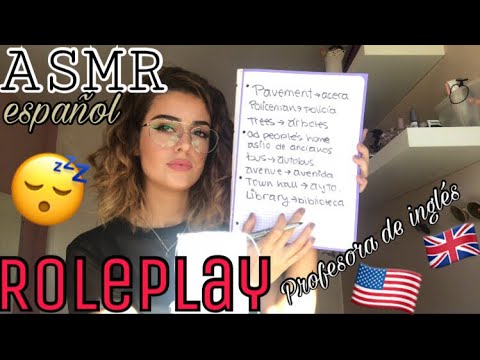 ASMR ESPAÑOL | roleplay profesora de inglés