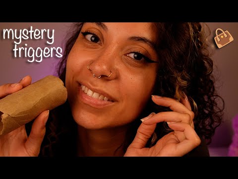 *MYSTERY BAG TRIGGERS* Whispers, Tapping, Mouth Sounds, & More [45+ Min]